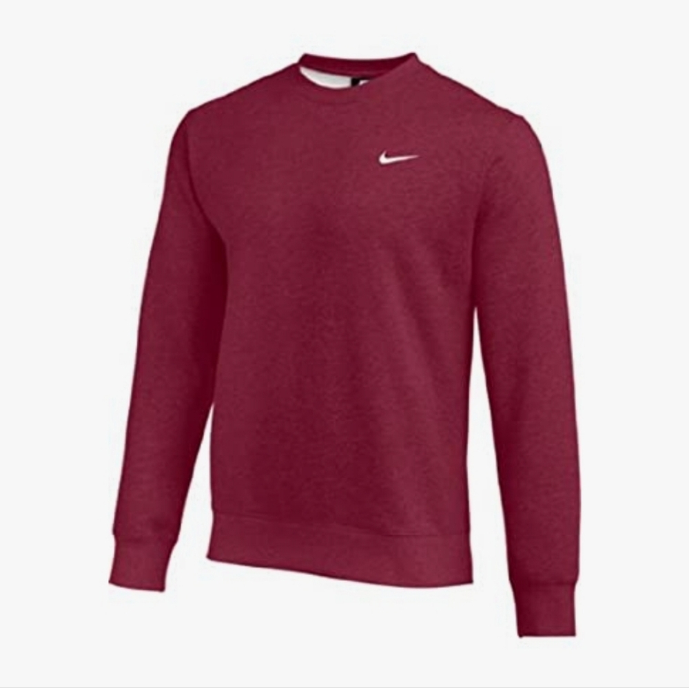 New  Nike Club Fleece Crew Men's Sweatshirt CrewRibbed cuffs Embroidered